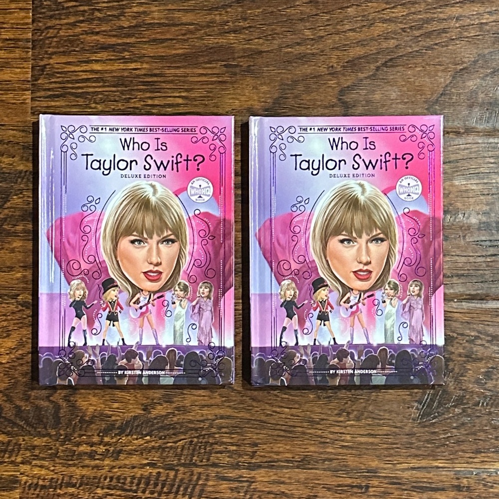 NWT Who Is Taylor Swift? Deluxe Edition Hardback Book - Lot of 2 Books